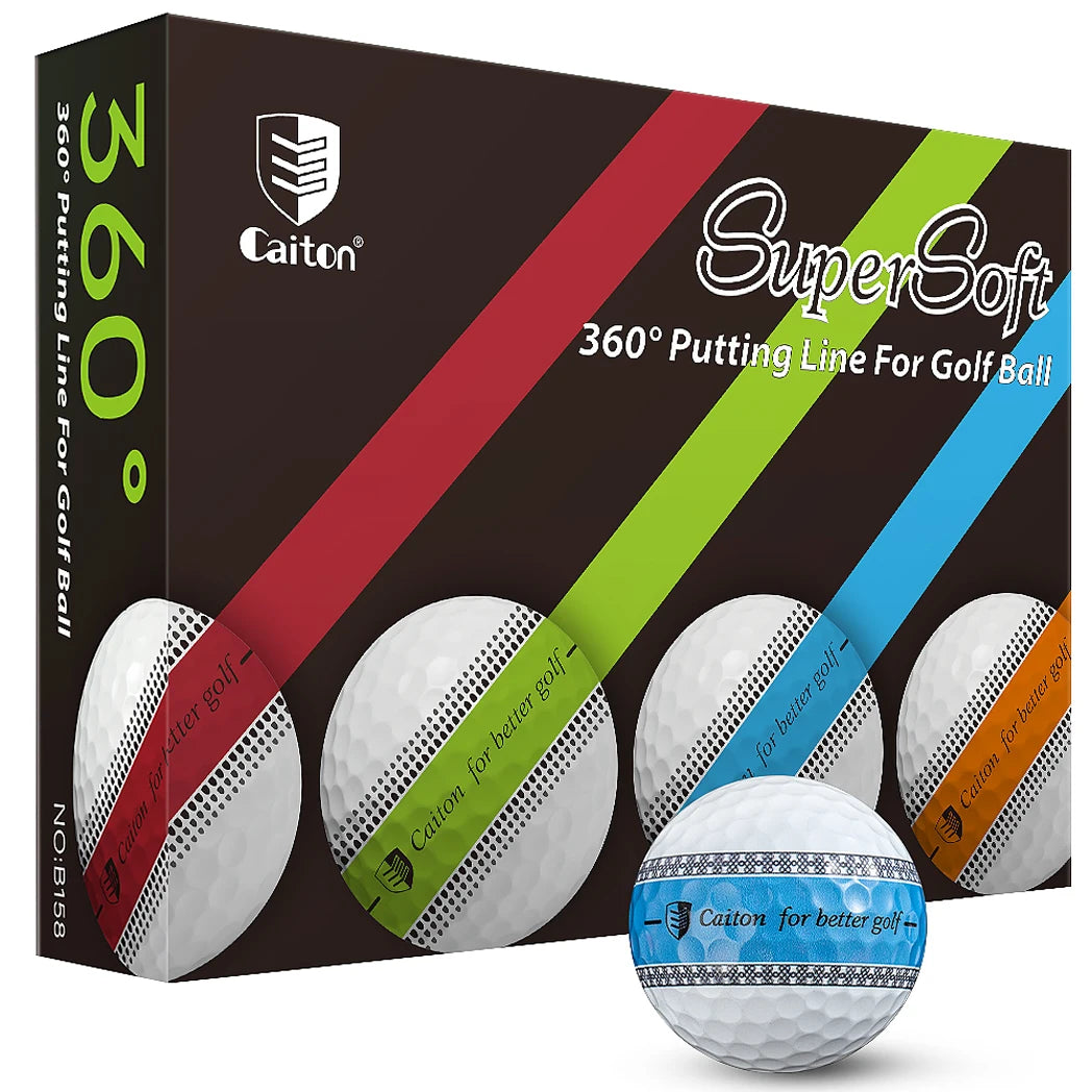 Caiton 12/3pcs 3-Layer PU Putter Golf Ball, 360° Precision Stable Shooting Line, Enhancing Putting Accuracy and Stability - Buy online at  Vibe In Cart.
