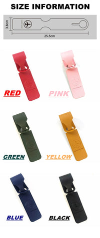 PU Leather Luggage Tag for Suitcase and Travel, 1 Piece