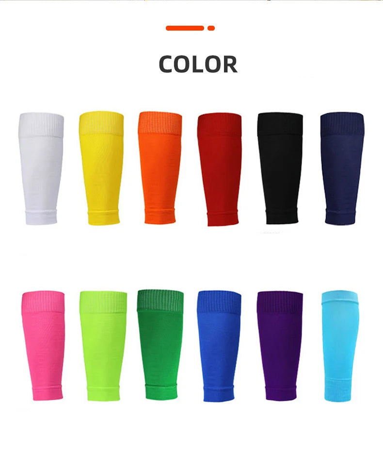 1 Pair Hight Elasticity Soccer Protective Socks Without Feet Kids Adults Shin Pads Guard For Football Sport Leg Support Sleeves - Buy online at  Vibe In Cart.