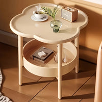 [Stylish Side Table] Stylish Modern Round Side Table with Storage Shelf | Space-Saving, Lightweight for Living Room, Bedroom - Buy online at  Vibe In Cart.
