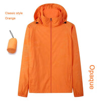 Hooded UV Waterproof Nylon Golf Jacket Unisex Foldable