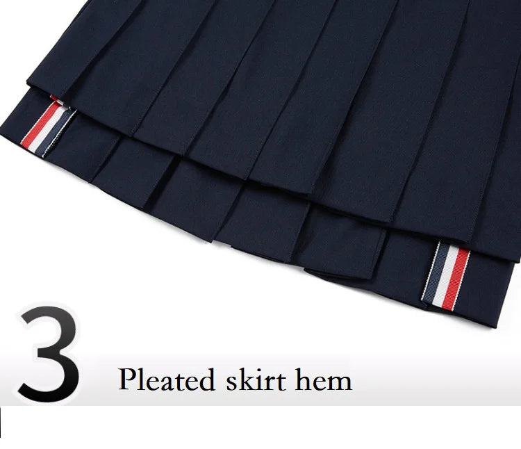 Women's High-Waist Pleated Golf Skort with Shorts XS-XL Cotton Polyester