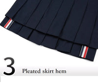 Women's High-Waist Pleated Golf Skort with Shorts XS-XL Cotton Polyester