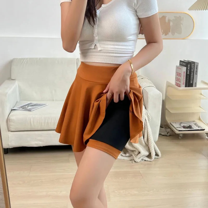 Women's Basic Skirt Summer Shorts Skirt Fashion Versatile School Pleated Casual Mini Skater Plus Size 4XL Fluffy Flared Skirt - Buy online at  Vibe In Cart.