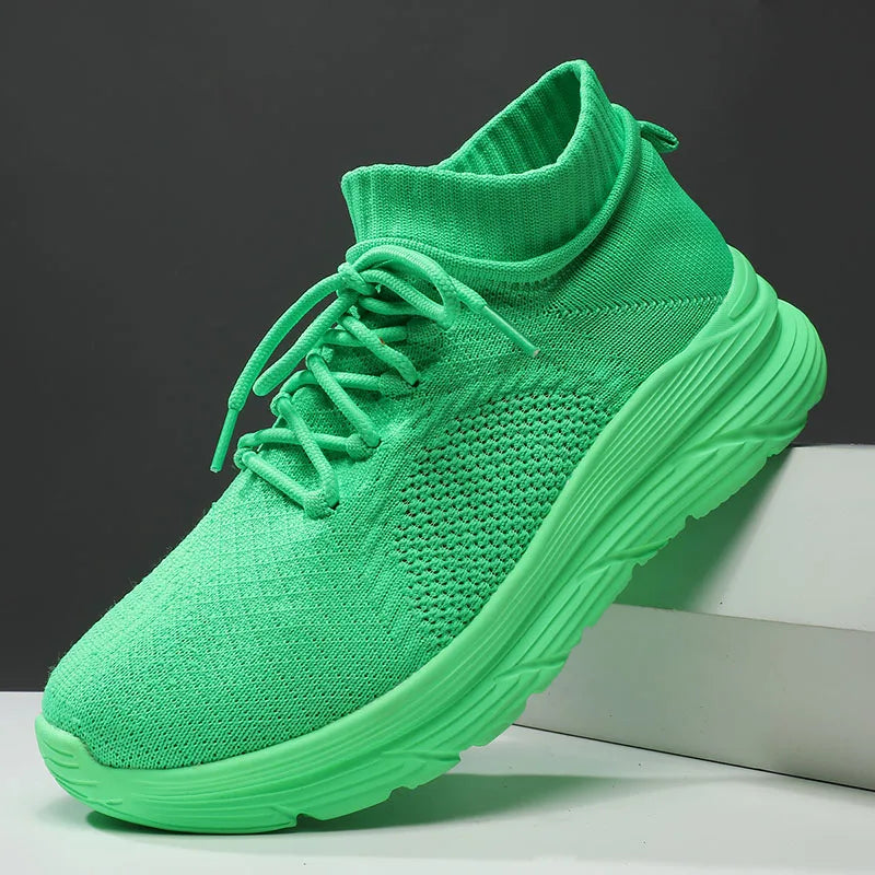 Men's Breathable Lace-Up Casual Sneakers With EVA Insole And Cotton Lining