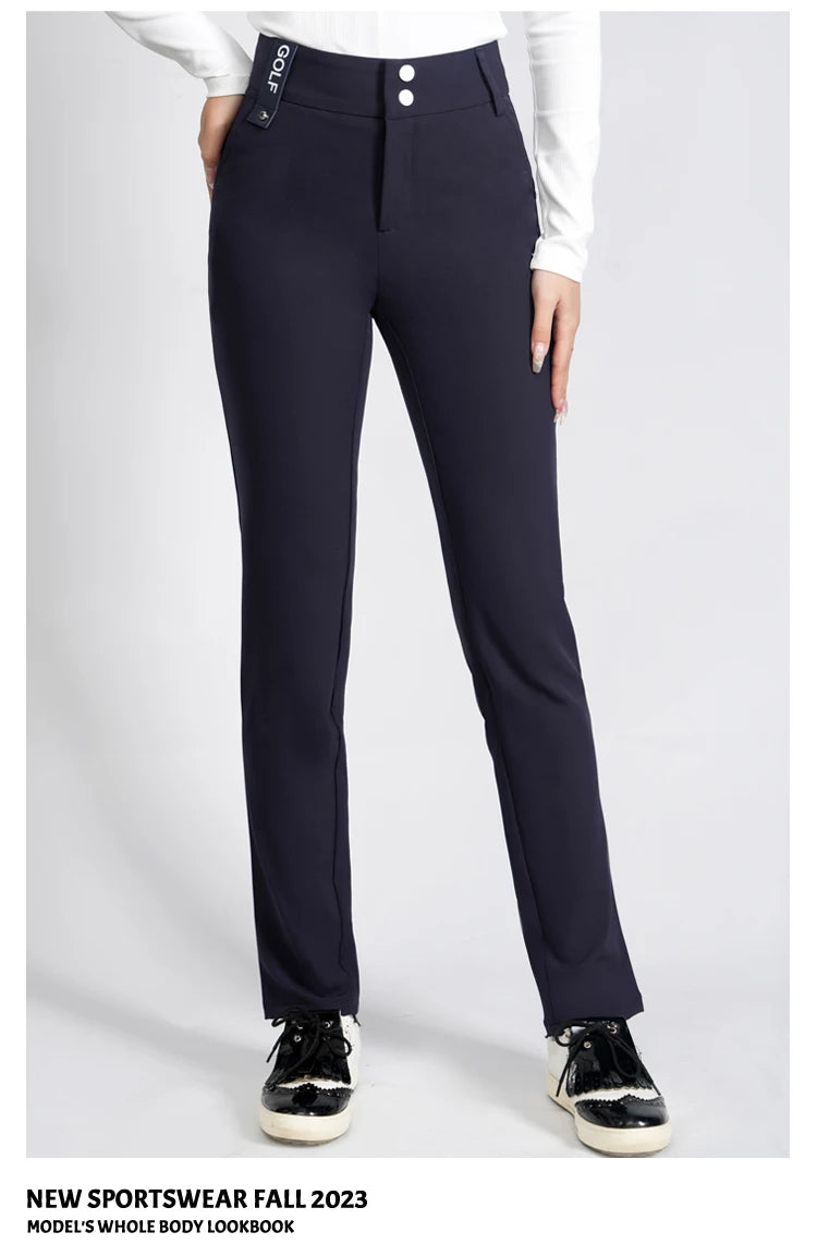 Golf Women's Pants Sttraight High Waist Causal Sportswear Elastic Brethable Golf Tennis Trousers - Buy online at  Vibe In Cart.