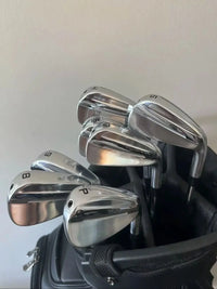 Men's Right Handed Golf Irons Set Silver Steel Shaft Flex R