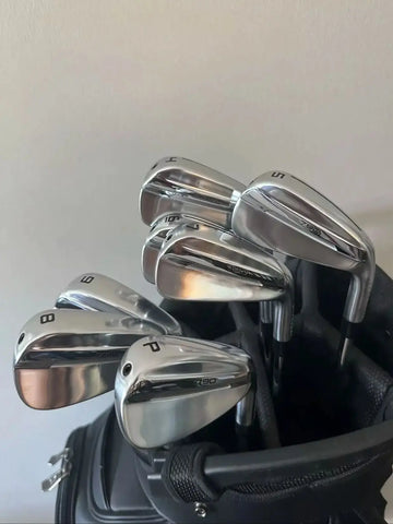 Men's Right Handed Golf Irons Set Silver Steel Shaft Flex R