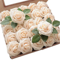 Artificial Foam Rose Flowers Bouquet Set, 10-100 Pieces