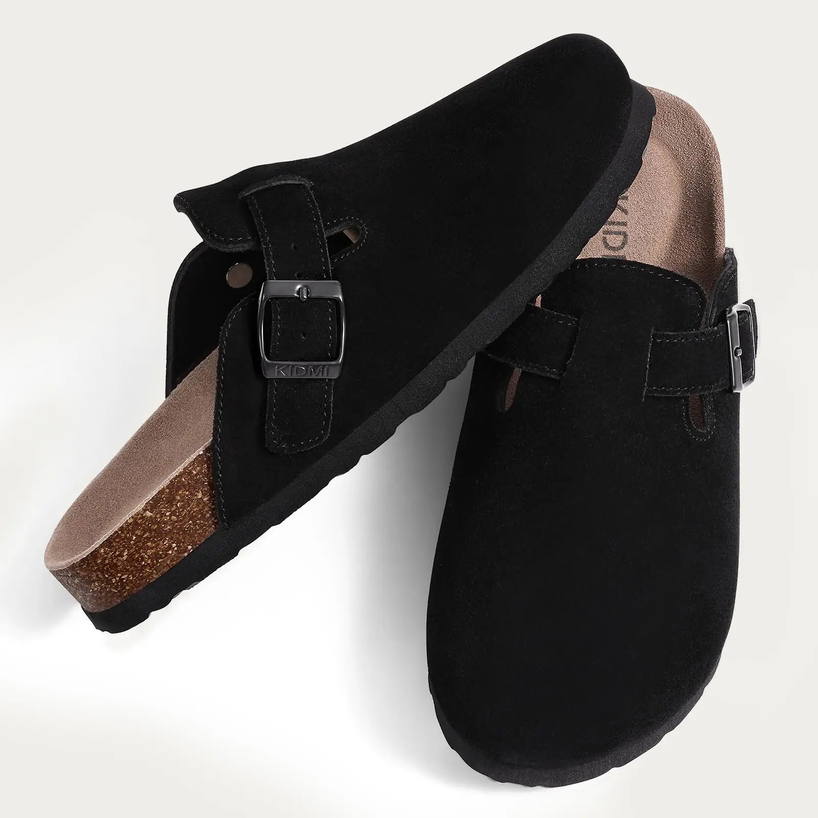 Comwarm Winter Cork Men Clogs Slippers Brand Cow Suede Clogs Leather Cork Footbed Men Mules Outdoor Antiskid Men Beach Sandals - Buy online at  Vibe In Cart.