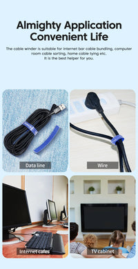 5m Nylon Tearable Cable Management Organizer, 10mm Width