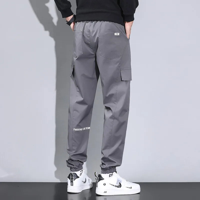 Men's Flexible Fit Cotton Knit Autumn Leisure Trousers