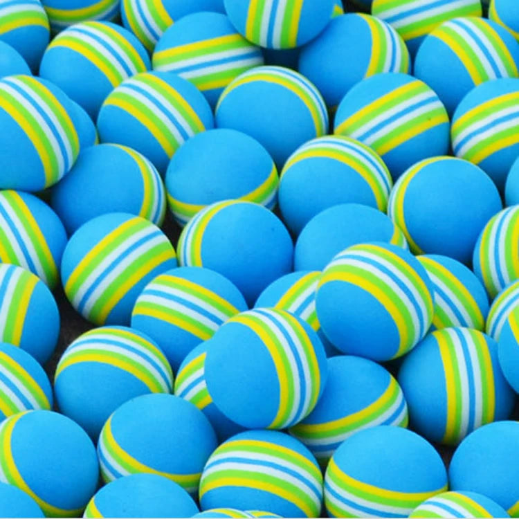 50pcs/bag EVA Foam Golf Balls Hot New Yellow Red Blue Rainbow Sponge Indoor golf Practice ball Training Aid - Buy online at  Vibe In Cart.
