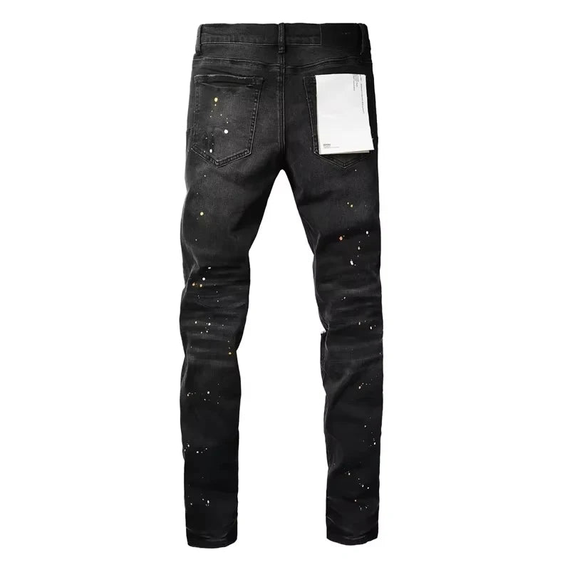 Men Jeans American High Street Black Pleated Basic Model New Fashion Trend High Quality Jeans - Buy online at  Vibe In Cart.
