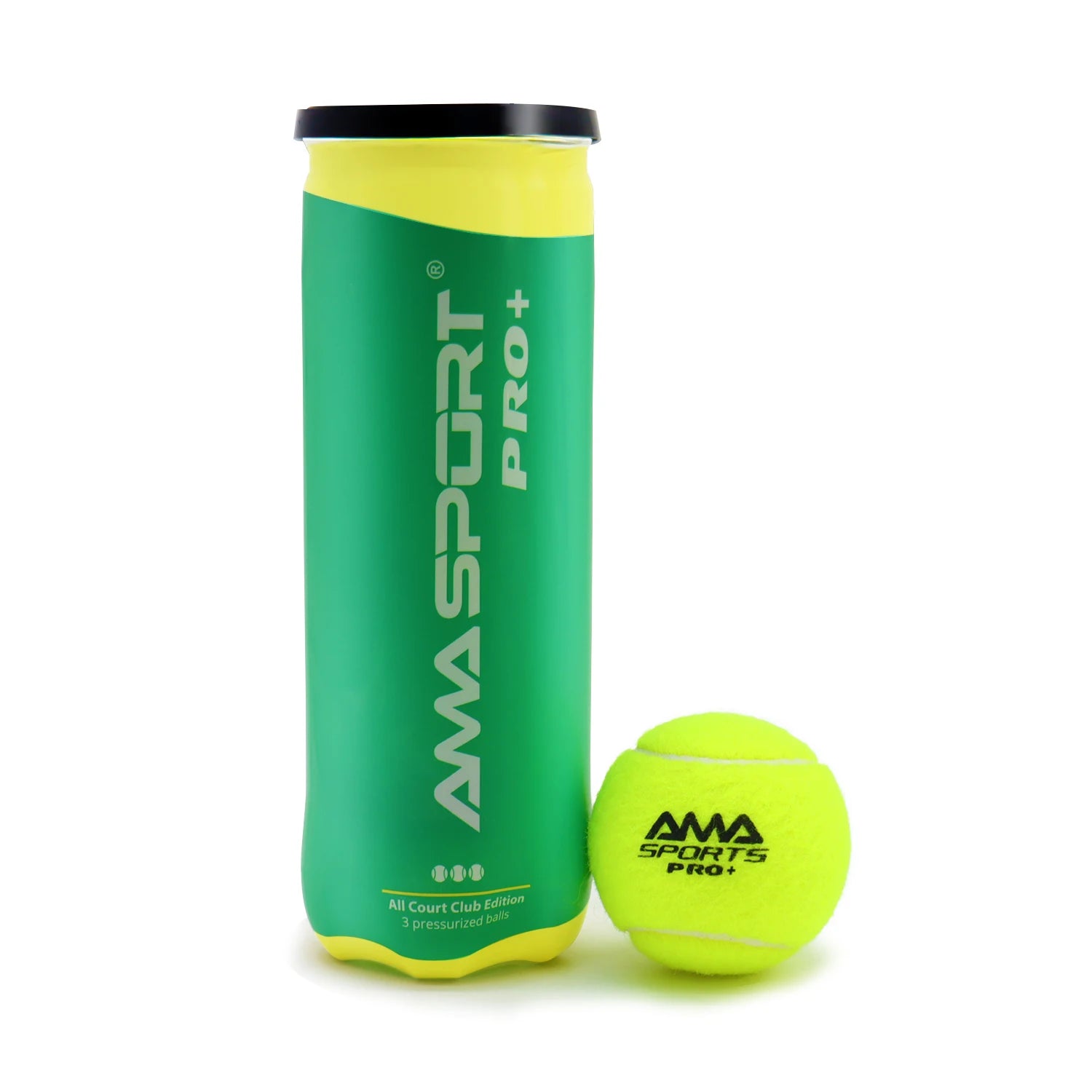 Pressurized Padel Balls, 3 Pack, 63.5-67.5mm Diameter for Events