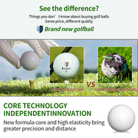 Caiton 50pcs 3-Layer Golf Balls - 332 Dimple, Max Distance, Spin Control, Durable, Accurate - Ideal for Training & Play - Buy online at  Vibe In Cart.