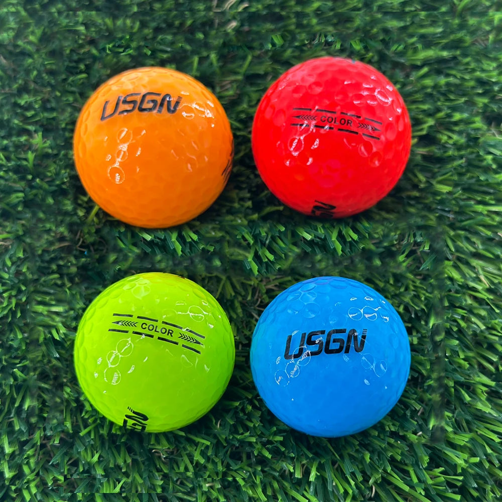 1 Box 12 Pcs Golf Two Layers Game Ball Durable 4 Colors Golf Practice Balls Golf Sports Supplies Ultra Distance Line Assist - Buy online at  Vibe In Cart.