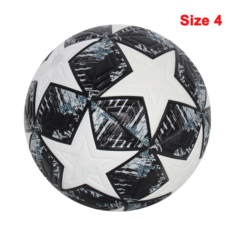 Soccer Balls, Size 5 and Size 4, PU Material, Seamless Design