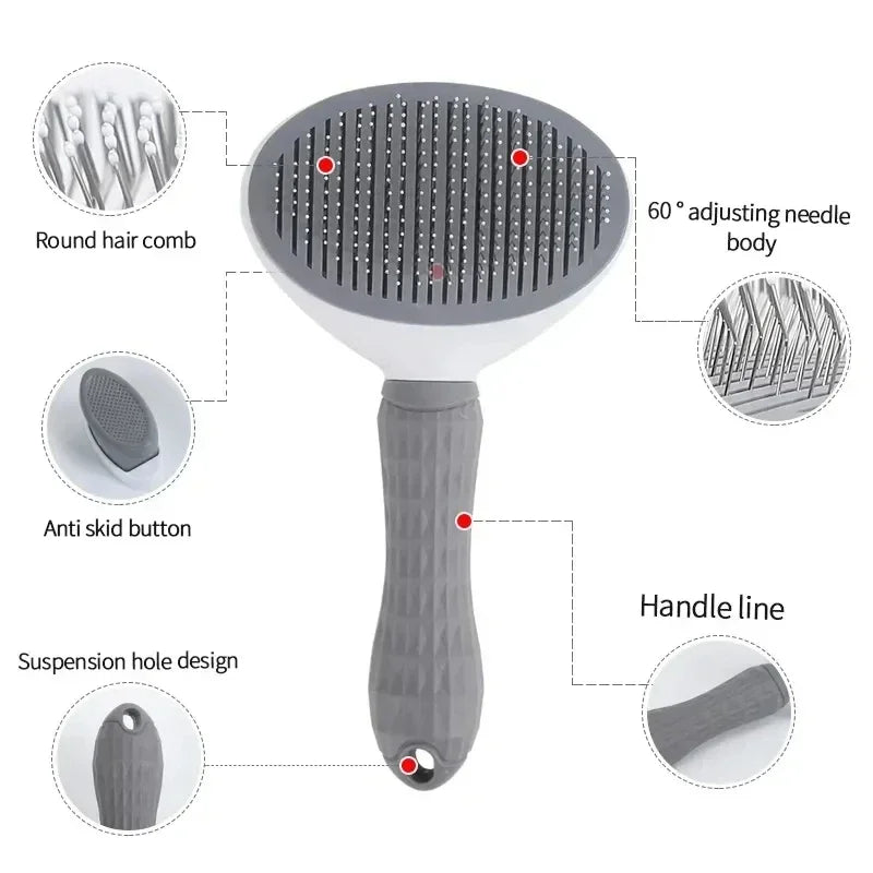 Pet Dog Brush Cat Comb Self Cleaning Pet Hair Remover Brush For Dogs Cats Grooming Tools Pets Dematting Comb Dogs Accessories - Buy online at  Vibe In Cart.