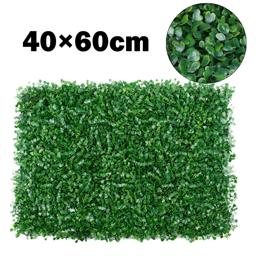 40x60cm Artificial Plant Walls Foliage Hedge Grass Mat Greenery Panels Fence Home Decor Fake Plants Garden Simulated Lawn - Buy online at  Vibe In Cart.