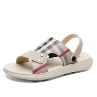 Men's Lightweight EVA Summer Beach Sandals with Medium Heel