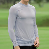 PGM Golf Apparel Men Sunscreen Clothing Ice Silk Long Sleeve Top Ice Feel Anti UV Cool Breathable High Elasticity Sports T-shirt - Buy online at  Vibe In Cart.