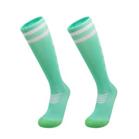 Polyester Knee High Breathable Soccer Socks for Adults and Kids