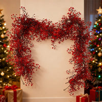 180cm Artificial Plants Hanging Garland Plastic Red Ferns Fake Ivy Plant Home Wedding Table Party Garden Christmas Decoration - Buy online at  Vibe In Cart.