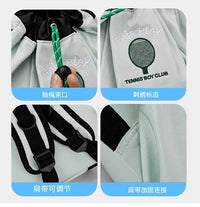 Lightweight Nylon Drawstring Racket Bag for Tennis and Badminton