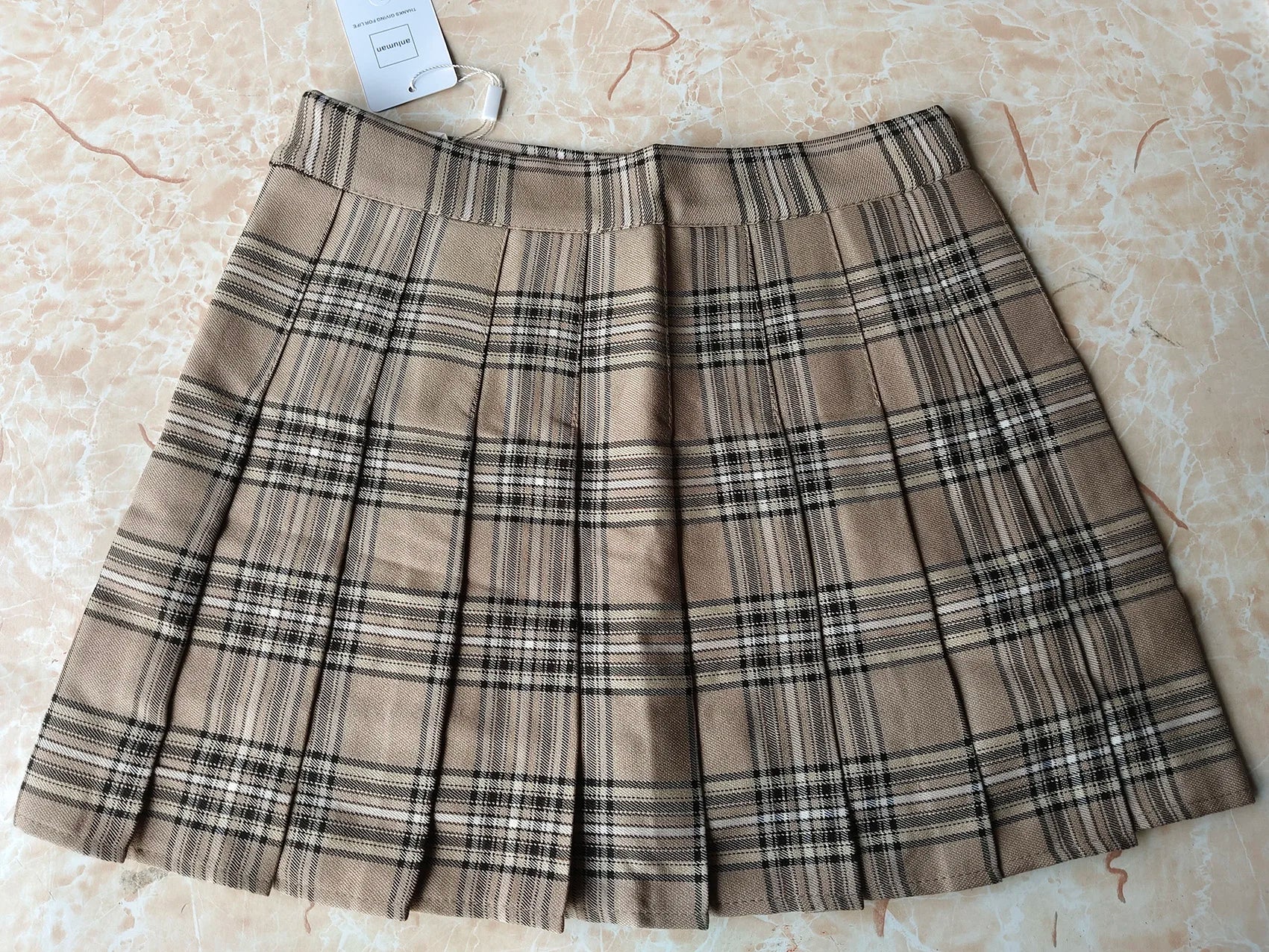 Plaid Half Length Skirt Women's A-line Short Skirt High Waist Girl Skirt Ropa Mujer Mini Skirts Clothes for Women