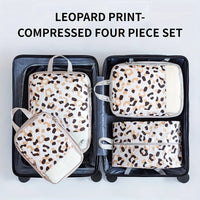 4 Piece Polyester Large Capacity Foldable Compression Packing Cubes Set