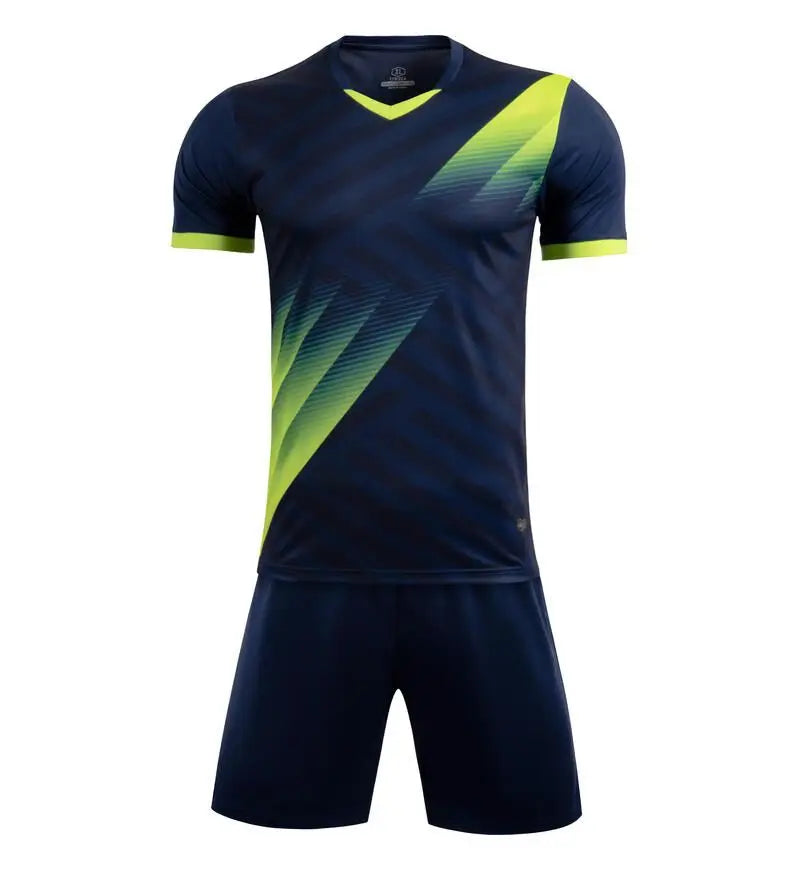 Unisex Polyester Spandex Soccer Jersey And Shorts Set