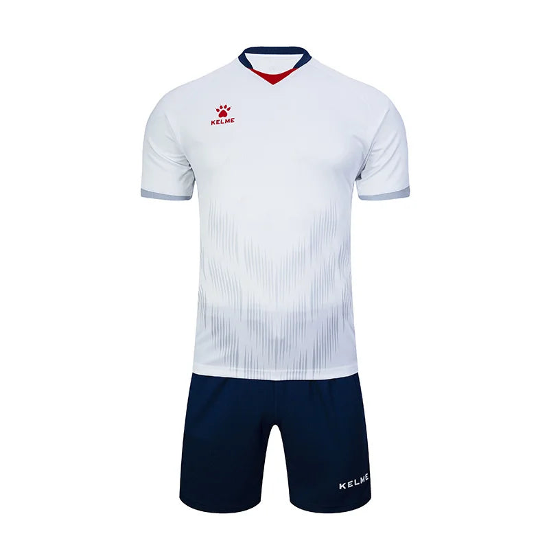 Men's Short Sleeve Polyester Soccer Jersey Tracksuit Set