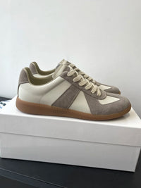 High quality leather flat casual sports shoes for men lace up white shoes luxurious German training board shoes for women flats - Buy online at  Vibe In Cart.