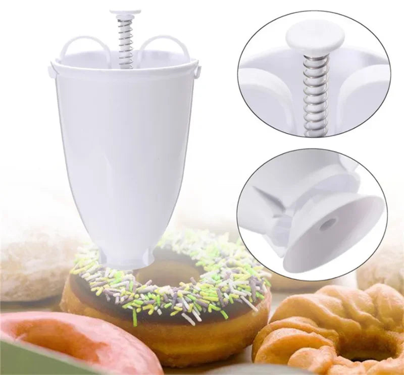 Plastic Donut Maker Waffle Molds Kitchen Accessory Bakeware Doughnut Maker Cake Mold Biscuit Cookies Diy Baking Tool - Buy online at  Vibe In Cart.