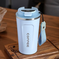 Stainless Steel Vacuum Insulated Bottle with Temperature Display, 380/510ml