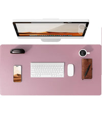 Large Non-Slip PU Leather Office Desk Mat for Mouse and Laptop Pad