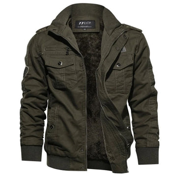 2024 Men's Tactical Jacket Autumn Winter Fleece Tactical Jackets Men Casual Multiple Pockets Windproof Outdoor Workwear Coat - Buy online at  Vibe In Cart.
