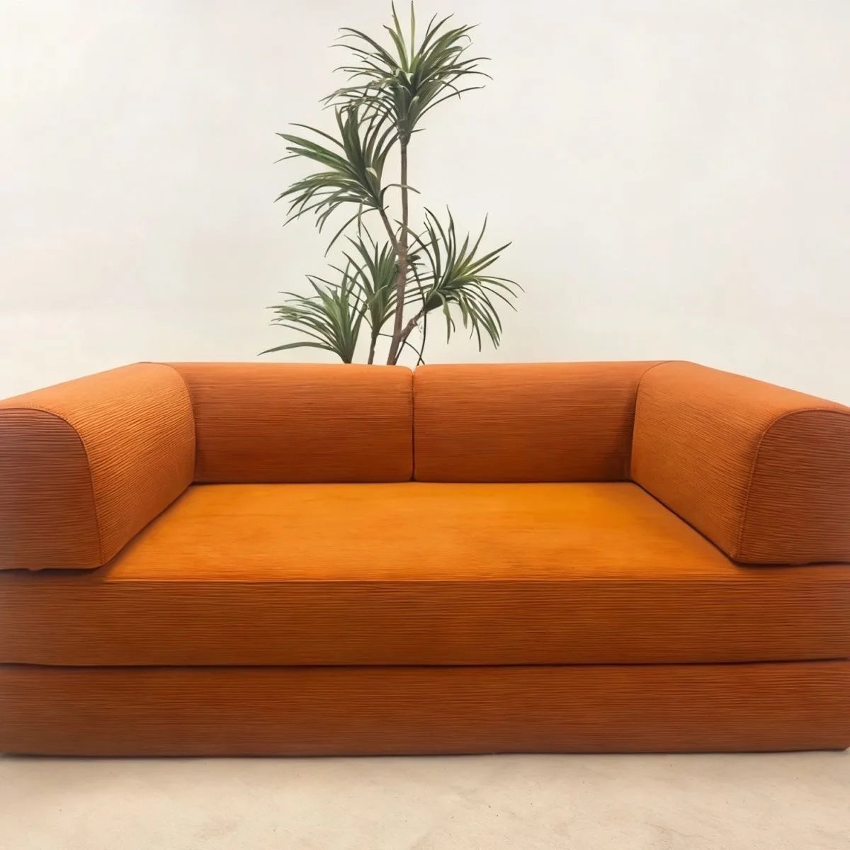 Italian Compressed Sofa Minimalist Retro Corduroy Sofa Bed Lounge Modular Couch Foldable Washable Customizable for Living Room - Buy online at  Vibe In Cart.