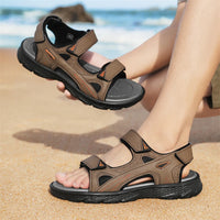Mens Sports Sandals Outdoor Hiking Waterproof Beach Sports Mens Sandals Summer Open Toe Adjustable Laces - Buy online at  Vibe In Cart.