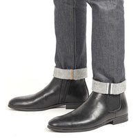 Men's Soft Leather Chelsea Ankle Boots with Zip, Sizes 7-13