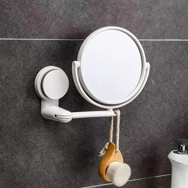 Wall Mirror Folding Arm Extend Bathroom Mirror Without Drill Swivel Bathroom Mirror Suction Arm Double Side Cosmetic Makeup - Buy online at  Vibe In Cart.