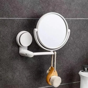 Wall Mirror Folding Arm Extend Bathroom Mirror Without Drill Swivel Bathroom Mirror Suction Arm Double Side Cosmetic Makeup - Buy online at  Vibe In Cart.