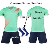 Boys' Polyester Soccer Uniform Set with Jersey, Tracksuit and Socks