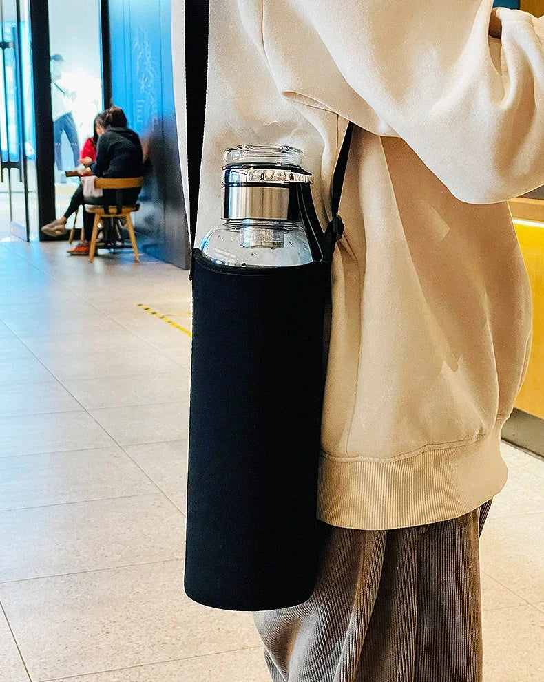 2L Large Capacity Glass Water Bottle Transparent Milk Juice Cup Outdoor Portable Leakproof Drinkware Tea Water Glass Bottle 2L - Buy online at  Vibe In Cart.