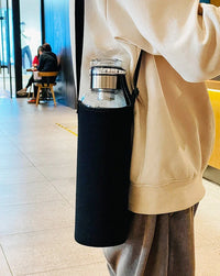 2L Large Capacity Glass Water Bottle Transparent Milk Juice Cup Outdoor Portable Leakproof Drinkware Tea Water Glass Bottle 2L - Buy online at  Vibe In Cart.