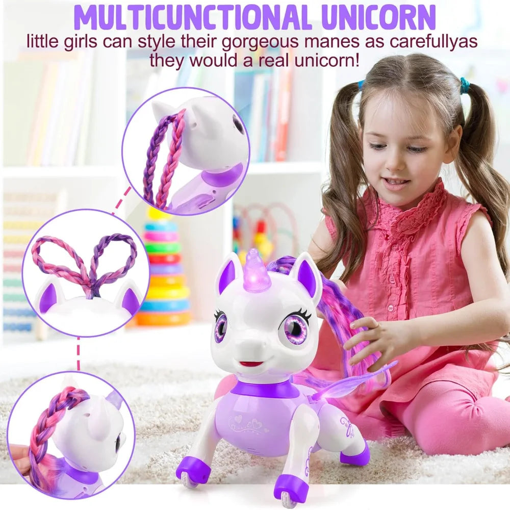 Unicorn Toys for Girls, Remote Control Robot Toys, Dancing Pets, Robot Toys for Kids, Toddler Perfect Birthday Christmas Gifts