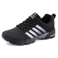 Men's Plus-Size Lace-Up Casual Sports Shoes for Walking and Running