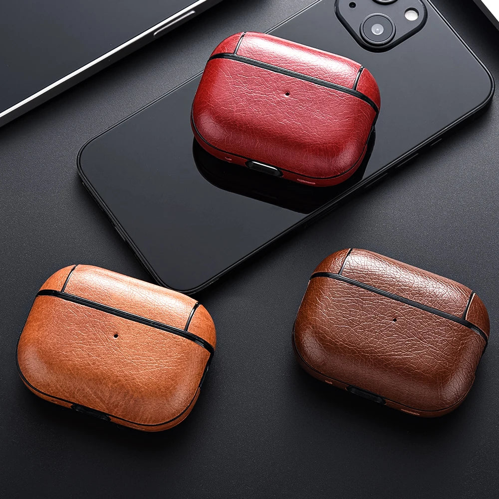 Leather Protective Case for Wireless In-Ear Earphones