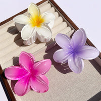 1/2/3 Pcs Hawaiian Gradient Flower Hair Claw Clip Women Fashion Large Hair Clip Girls Hairpin Barrettes Bohemia Hair Accessories - Buy online at  Vibe In Cart.